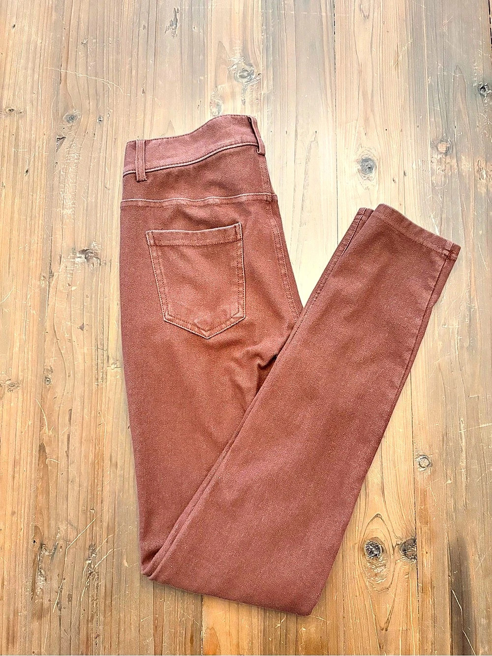 Unbranded Rust Brown High Rise Skinny Jeggings Pants Size M